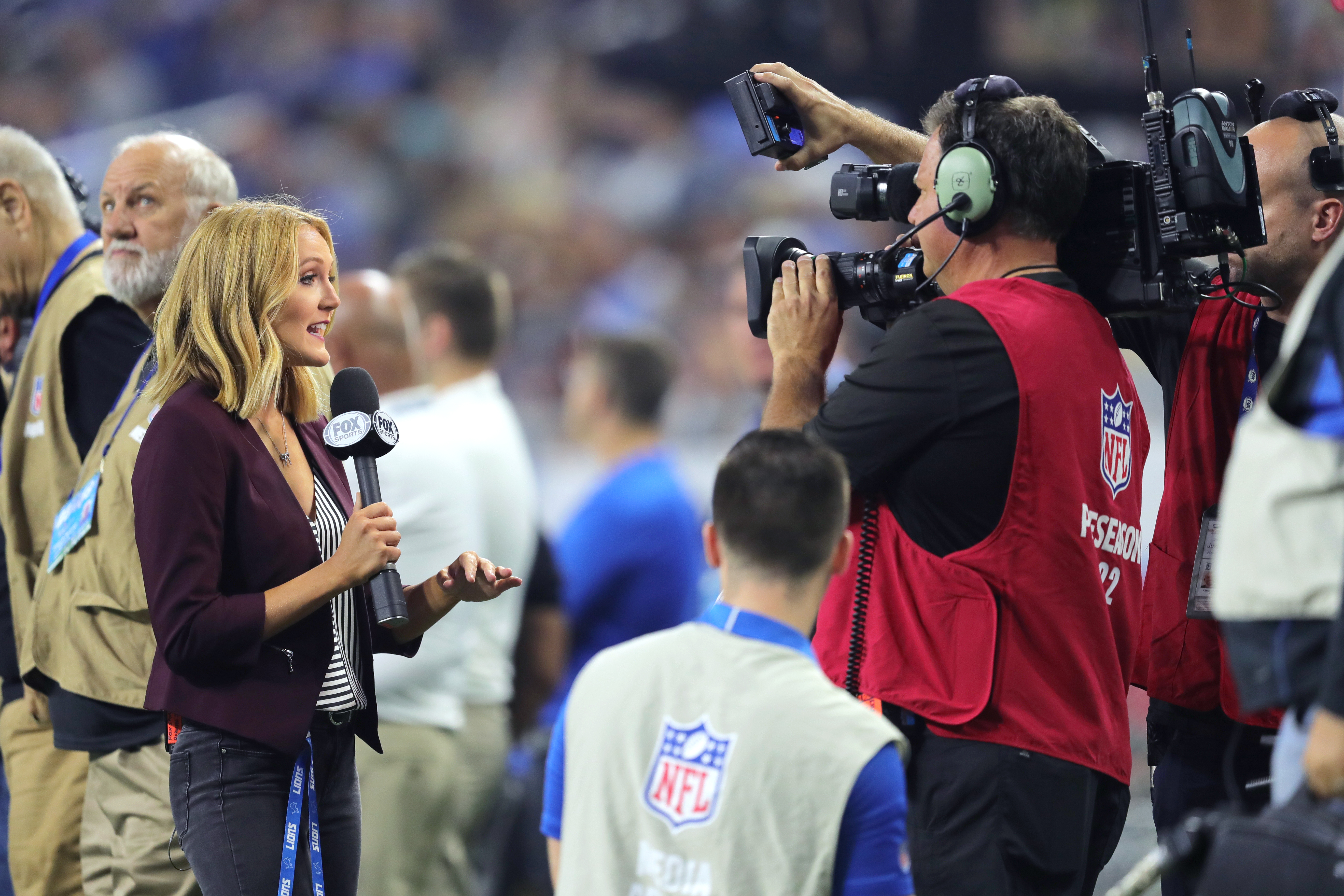 Tori appears on NFL Network as preseason sideline reporter