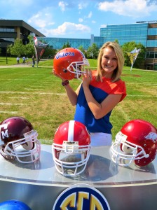 Repping the Orange & Blue during an internship at ESPN in Bristol, Connecticut