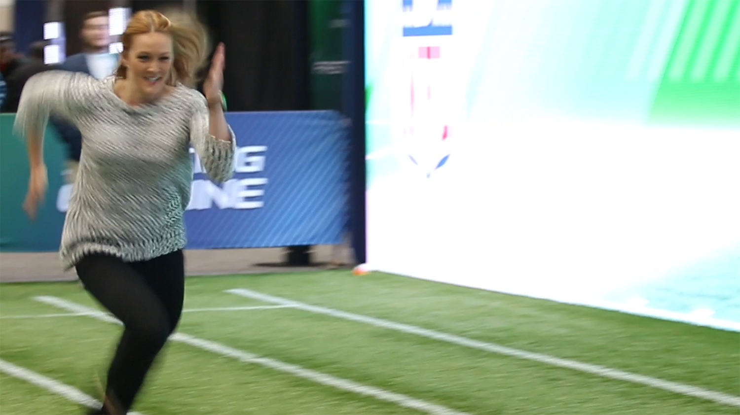 Tori runs viral 40-yard dash in heels at the combine